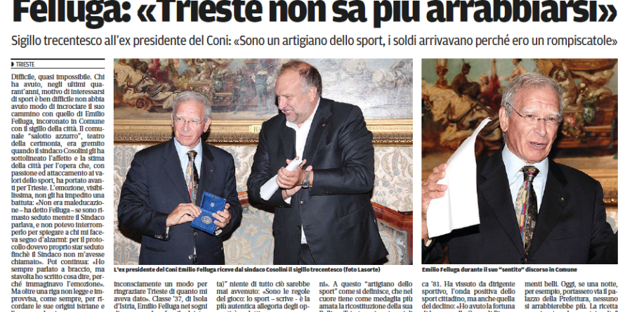 Sigillo trecentesco ad Emilio Felluga