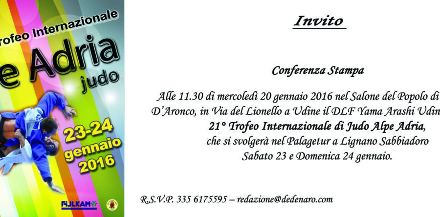 Mercoledì a Udine la presentazione del 21° Trofeo Alpe Adria