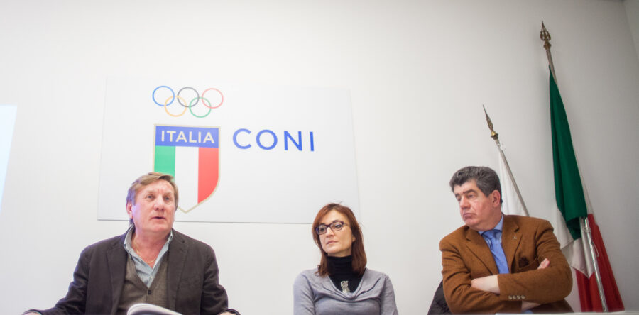 Brandolin, Basana, Govetto nella Casa dello Sport Friulano per lanciare il 22° Alpe Adria di judo