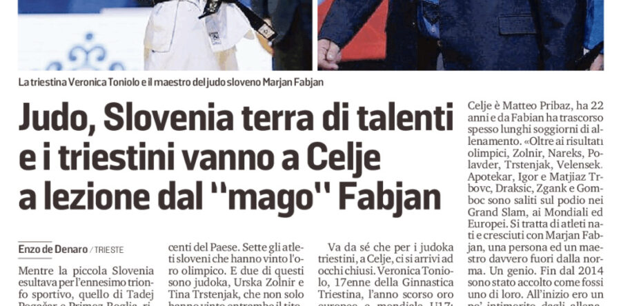 Judo, Slovenia terra di talenti e i triestini vanno a Celje a lezione dal “Mago” Fabjan
